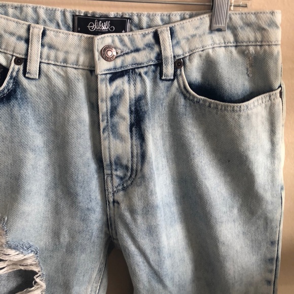 SikSilk  Distressed Skinny Jeans SzSM NWTS - Picture 6 of 16